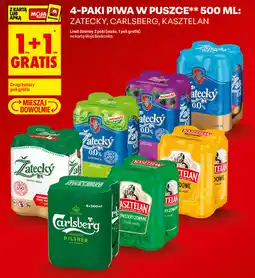 Biedronka Piwo w puszce Zatecky, Carlsberg, Kasztelan oferta