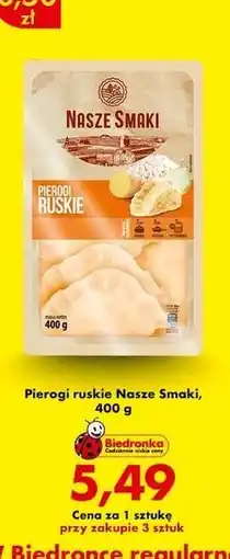 Biedronka Pierogi ruskie Nasze Smaki oferta