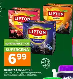 Stokrotka Herbata ekspresowa piramidka jabłko-rabarbar Lipton oferta