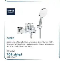 Blu Bateria wannowa Grohe Cubeo chrom oferta