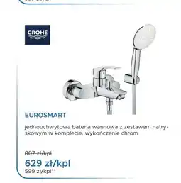 Blu Bateria wannowa Grohe Eurosmart chrom oferta