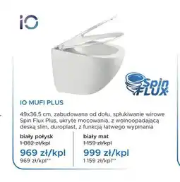 Blu Miska WC wisząca IO Mufi Plus biały mat oferta
