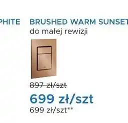 Blu Przycisk spłukujący Grohe BRUSHED WARM SUNSET do małej rewizji oferta