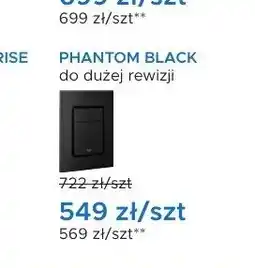 Blu Przycisk spłukujący Grohe PHANTOM BLACK do dużej rewizji oferta