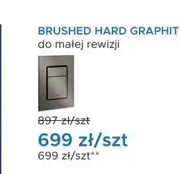 Blu Przycisk spłukujący Grohe BRUSHED HARD GRAPHITE do małej rewizji oferta