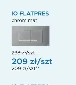 Blu Przycisk spłukujący IO FLATPRES chrom mat oferta