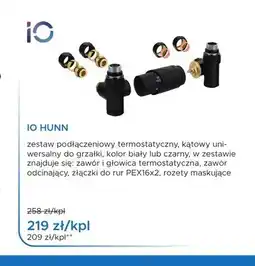 Blu Zestaw podłączeniowy termostatyczny do grzałki IO Hunn oferta
