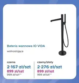 Blu Bateria wannowa IO Vida wolnostojąca czarna oferta