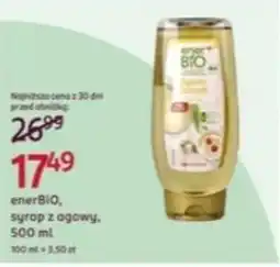 Rossmann enerBiO, syrop z agawy oferta