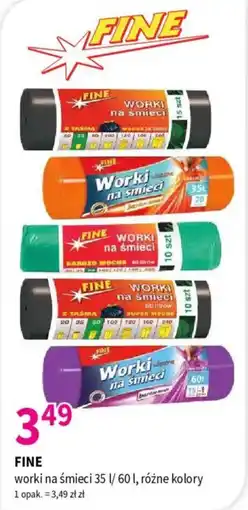 Drogerie Polskie Worki na śmieci FINE oferta
