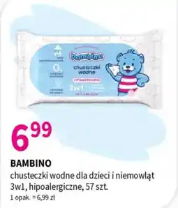 Drogerie Polskie Bambino chusteczki wodne dla dzieci i niemowląt oferta