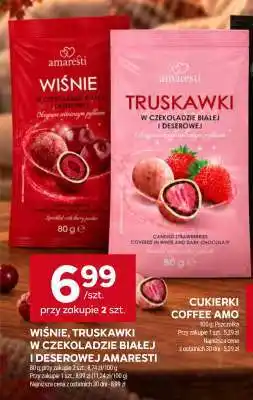 Stokrotka Market Wiśnie, Truskawki w czekoladzie białej i deserowej Amaresti oferta