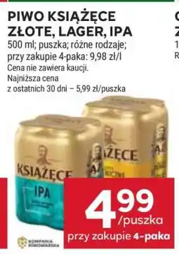 Stokrotka Market Piwo Książęce Złote, Lager, IPA oferta