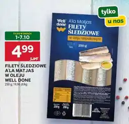 Stokrotka Market Filety śledziowe a’la Matjas w oleju Well Done oferta