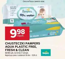 Stokrotka Market Chusteczki Pampers Aqua Plastic Free, Fresh Clean oferta