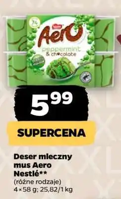 Netto Deser mleczny mus Aero Nestlé oferta