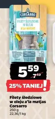 Netto Filety śledziowe w oleju a’la matjas Corsarro oferta