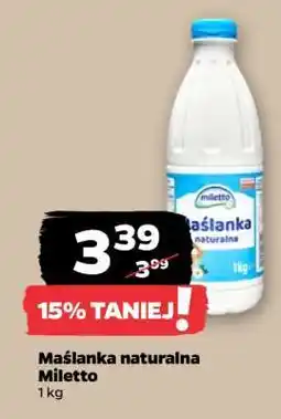 Netto Maślanka naturalna Miletto oferta