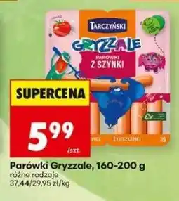 Biedronka Parówki Gryzzale, 160-200 g oferta