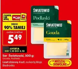 Biedronka Ser Światowid, 300 g oferta