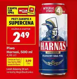 Biedronka PIWO HARNAŚ 500 ML oferta
