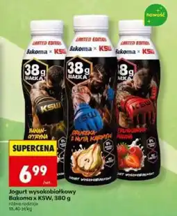Biedronka Jogurt wysokobiałkowy Bakoma x KSW, 380 g oferta