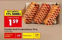 Biedronka Ciastko duet truskawkowy 94 g oferta