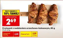 Biedronka Croissant z nadzieniem orzechowo kakaowym , 85 g oferta