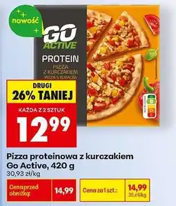 Biedronka Pizza proteinowa z kurczakiem Go Active, 420 g oferta