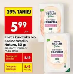 Biedronka Filet z kurczaka bio Kraina Wędlin Nature, 80 g oferta