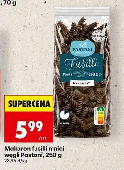 Biedronka Makaron fusilli mniej węgli Pastani, 250 g oferta