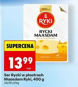 Biedronka Ser Rycki w plastrach Maasdam Ryki 400 g oferta