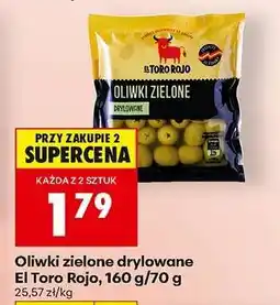 Biedronka Oliwki zielone drylowane El Toro Rojo, 160 g/70 g oferta