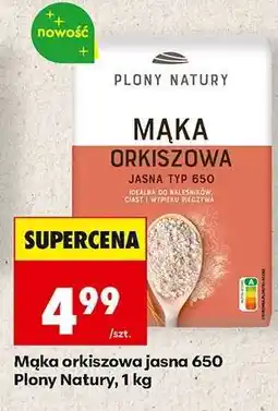 Biedronka Mąka orkiszowa jasna 650 Plony Natury, 1 kg oferta