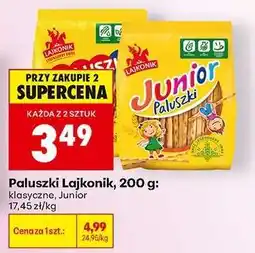 Biedronka Paluszki Lajkonik, 200 g oferta