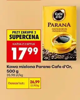 Biedronka Kawa mielona Parana Cafe d'Or, 500 g oferta