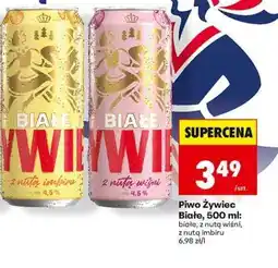 Biedronka Piwo Żywiec białe 500 ml oferta