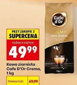 Biedronka Kawa ziarnista Cafe d'Or Crema, 1 kg oferta