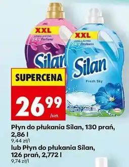 Biedronka Płyn do płukania Silan, 130 prań, 2,86 l oferta