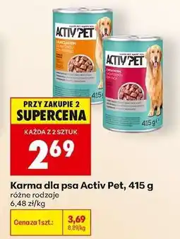Biedronka Karma dla psa Activ Pet, 415 g oferta