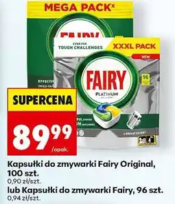 Biedronka Kapsułki do zmywarki Fairy Original, 100 szt oferta