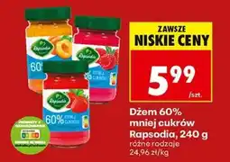 Biedronka Dżem 60% mniej cukrów Rapsodia, 240 g oferta