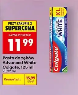 Biedronka Pasta do zębów Advanced White Colgate, 125 ml oferta