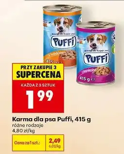 Biedronka Karma dla psa Puffi, 415 g oferta