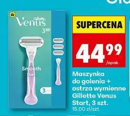 Biedronka Maszynka do golenia + ostrza wymienne Gillette Venus Start, 3 szt oferta