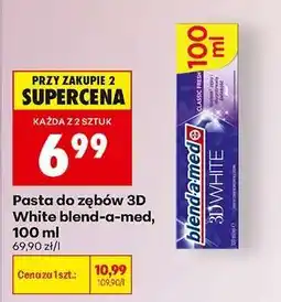 Biedronka Pasta do zębów 3D White blend-a-med, 100 ml oferta