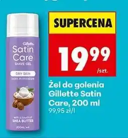 Biedronka żel do golenia Gillette Satin Care, 200 ml oferta