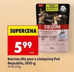 Biedronka Karma dla psa z cielęciną Pet Republic, 500 g oferta
