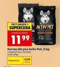 Biedronka Karma dla psa Activ Pet, 2 kg oferta