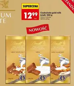 Biedronka Czekolada gold milk Lindt, 100 g oferta